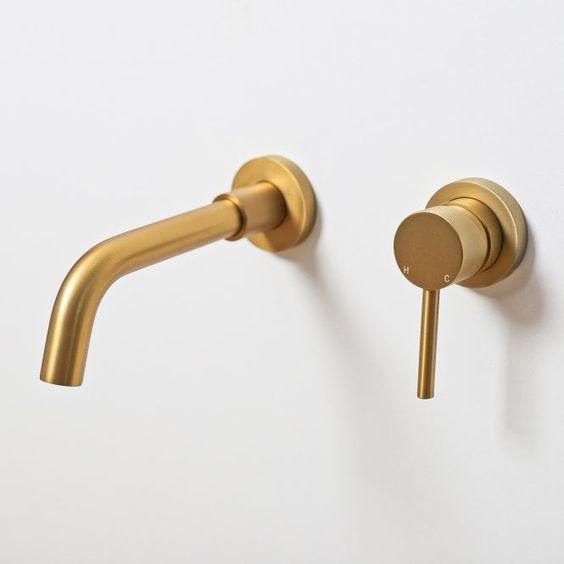 2023 Deep Burnished Gold Brushed mixer WELS WaterMark round taps wall faucet basin