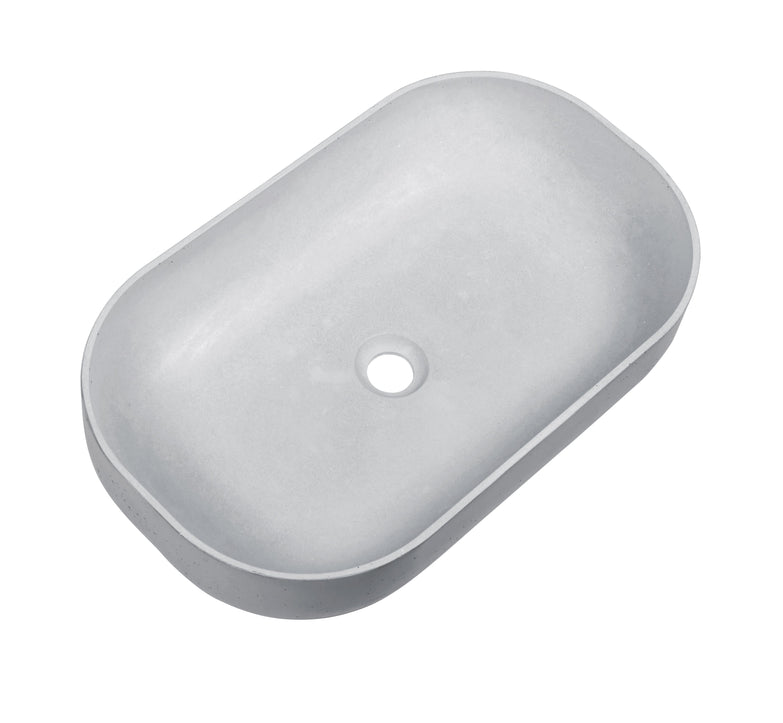 Ultra Modern concrete cement wash basin counter top Matt OFF White Classic wall hung basin 2022