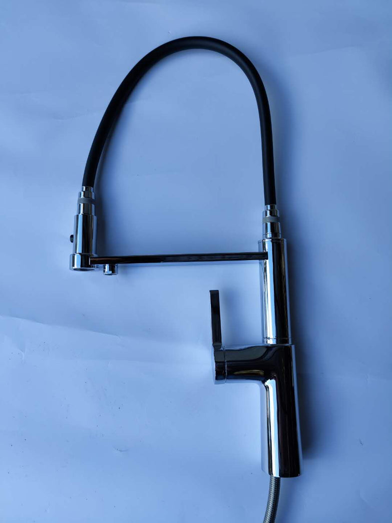 WELS Kitchen Mixer Black Chrome Gold Pull Out Spray 3 way filter Faucet Sink Tap