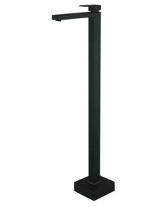 Square matte black Free Standing Bath tub Mixer Spout Freestanding spout filler