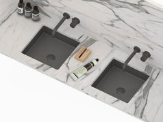 Ultra Modern burnished rose gold brass gold gunmetal black stainless steel basin
