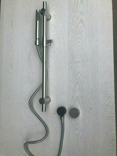 Stainless steel shower set hand held sliding progressive brushed nickel mixer