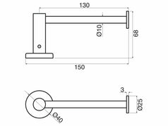 White toilet paper holder brushed Gunmetal matte black burnished gold round new