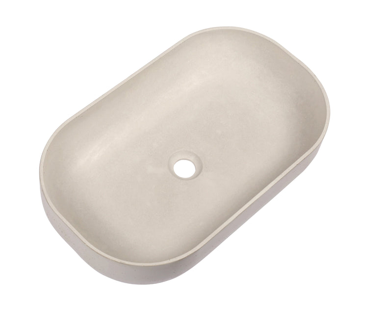 Ultra Modern concrete cement wash basin counter top Matt OFF White Classic wall hung basin 2022