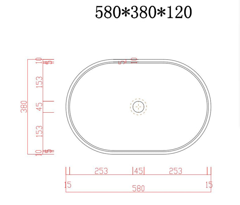 Ultra Modern concrete cement wash basin counter top Matt mint Green Oval basin 2023