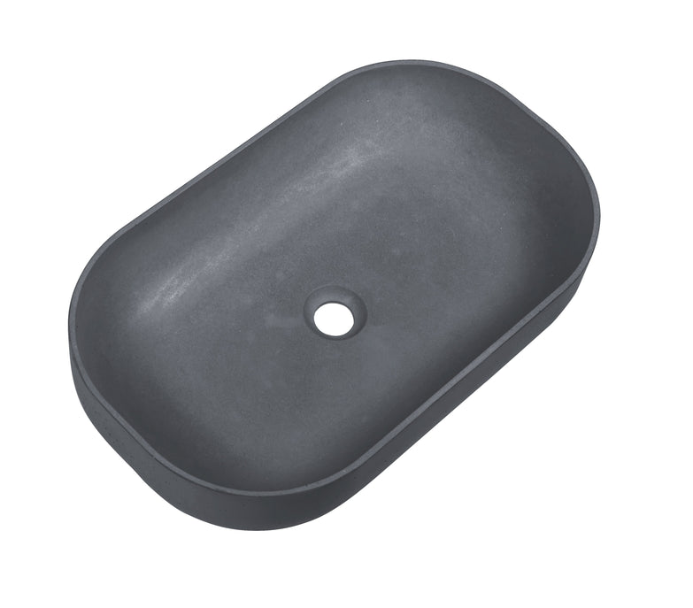 Ultra Modern concrete cement wash basin counter top Matt OFF White Classic wall hung basin 2022