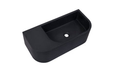 Ultra Modern concrete cement wash basin counter top Wall Hung Basin Matt Dark Grey 2021