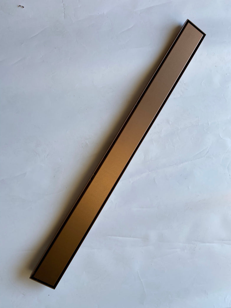 Watermark Certified 900mm Brushed Copper Tile Insert Floor Waste | PVD 304 Stainless Steel | Linear Shower Drain