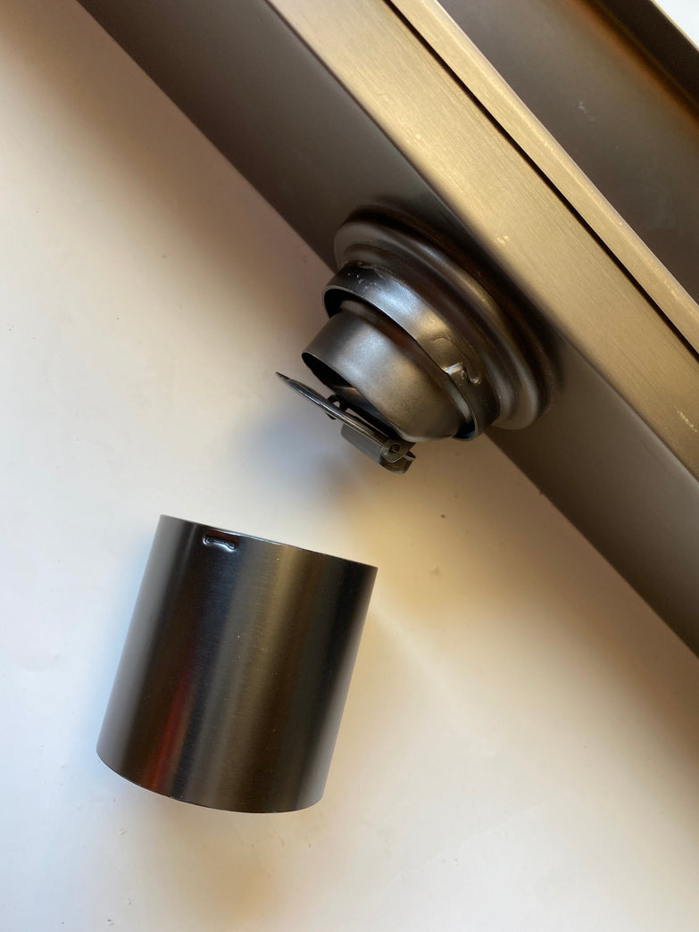 Watermark Certified 900mm Brushed Copper Tile Insert Floor Waste | PVD 304 Stainless Steel | Linear Shower Drain