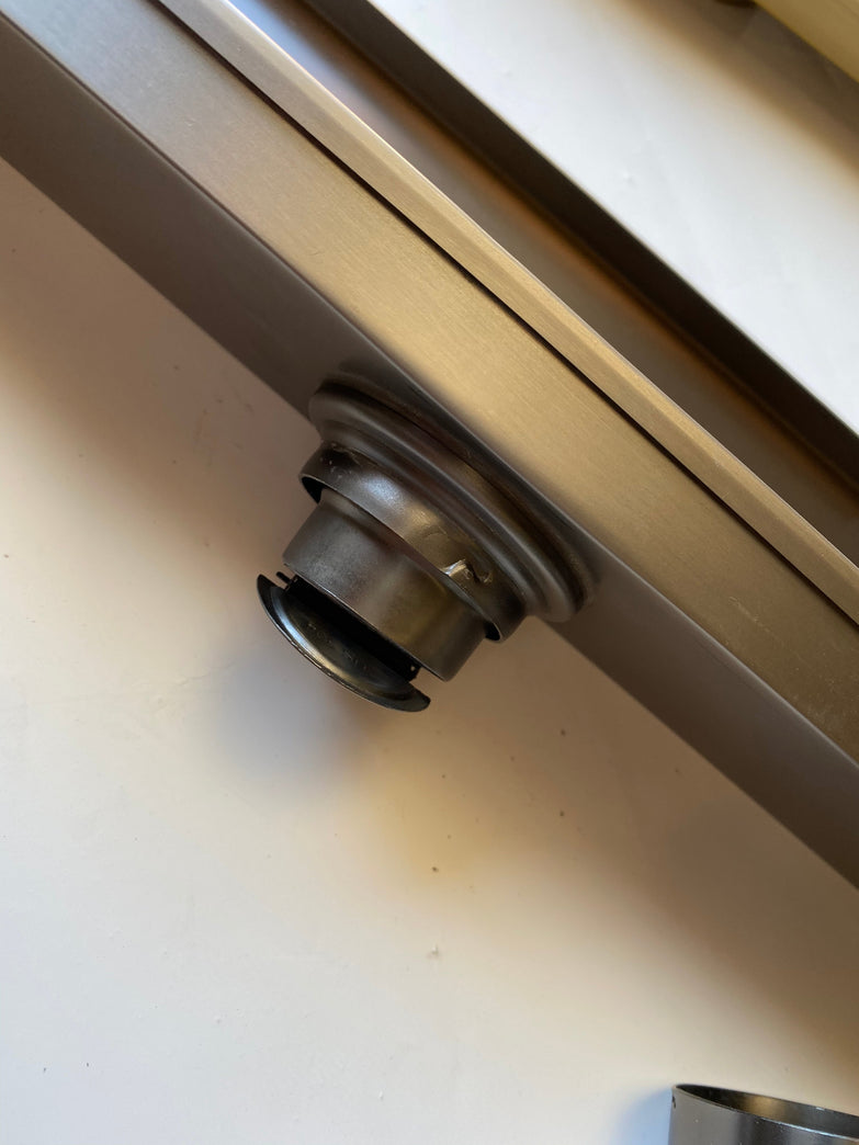 Watermark Certified 900mm Brushed Copper Tile Insert Floor Waste | PVD 304 Stainless Steel | Linear Shower Drain