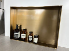 2023 New Bathroom Shower Niche Brushed Gold Matte Black Gunmetal Ready to use