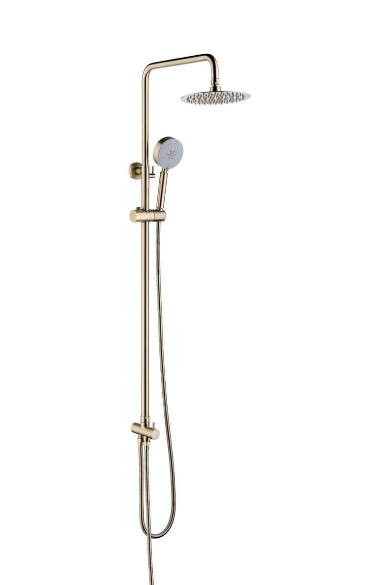 2023 Brushed Gunmetal Solid Stainless Steel 304 made shower set w diverter 200 mm head sprayer hand held head