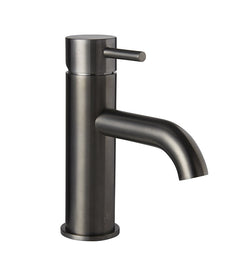 2023 New slim round style basin mount tap low faucet Gunmetal tap mixer spout