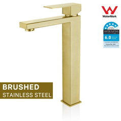 2021 Burnished Brass gold high mixer tap faucet Square spout