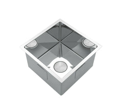 The First Polished stainless steel 304 single big bowl kitchen sink hand made 450*450*280