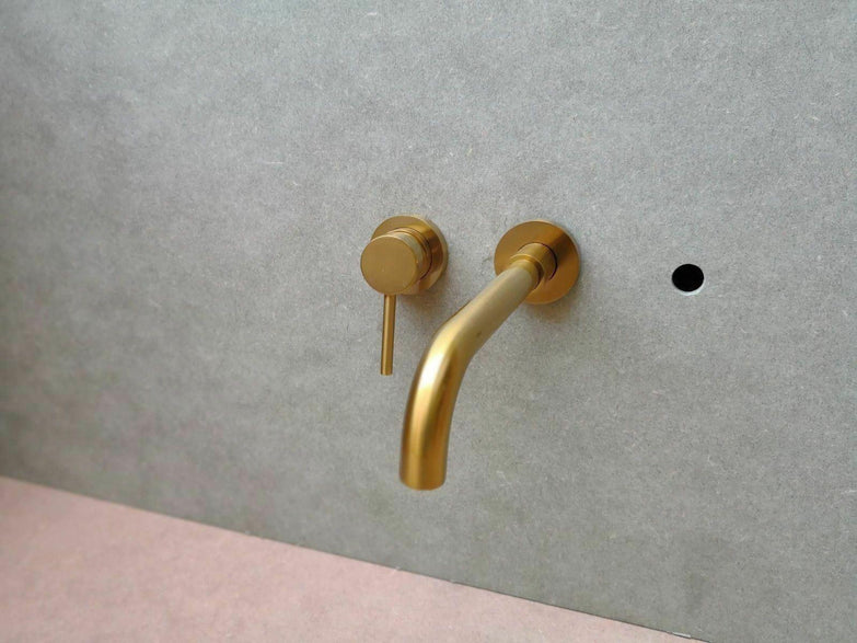 2023 Deep Burnished Gold Brushed mixer WELS WaterMark round taps wall faucet basin