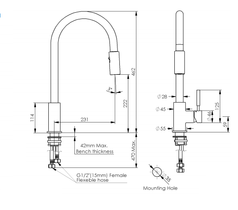 2023 New Matte Black pull out with spray function spring kitchen mixer tap faucet stainless steel made