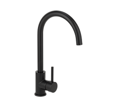2023 Matte Black Goose neck Swivel Kitchen tap stainless steel PVD plated