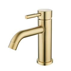 2025 New slim round style basin mount tap low faucet matte black tap mixer spout