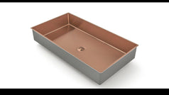 Under mount burnished rose gold brass gold gunmetal black stainless steel basin