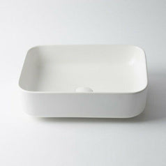 Ultra Modern white basin porcelain ceramic square 500*390*140 mm on top counter