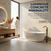 MI6001M Light Grey Cement Look Porcelain Tile