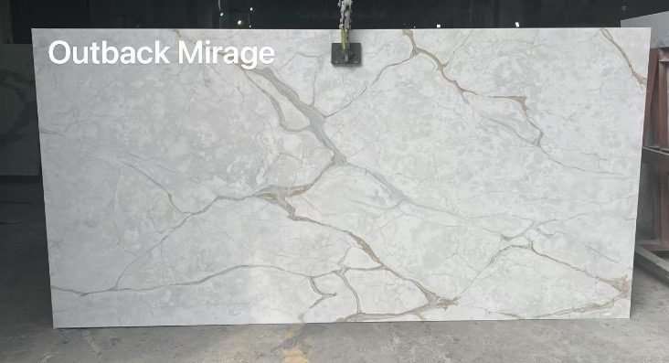 Sky Line engineered stone slab with grey veining, premium zero-silica surface.