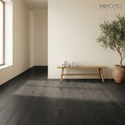 Baguette European Oak engineered flooring installation in a modern interior with light blonde tones.