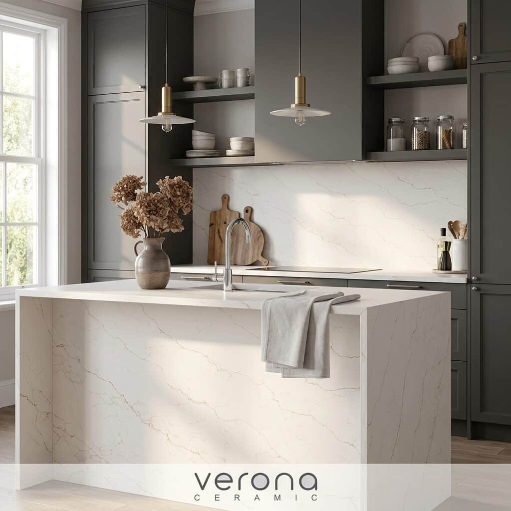Golden Silk – Premium Zero-Silica Engineered Stone - Image 3