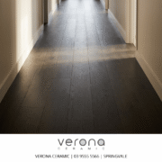 Mocha Mouse Engineered European Oak flooring showcasing a Matt Brushed finish and natural wood grain.