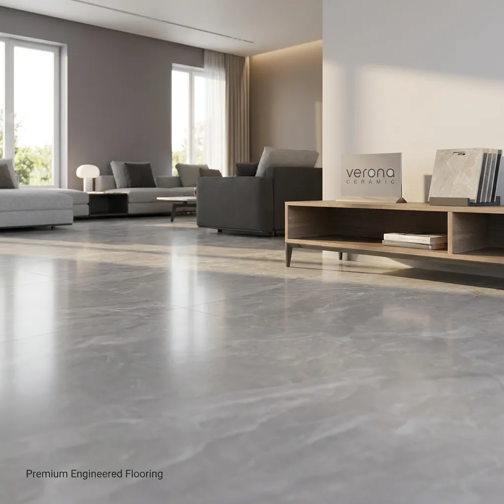 Interior design project showcasing Verona Ceramic premium engineered flooring and tiles.