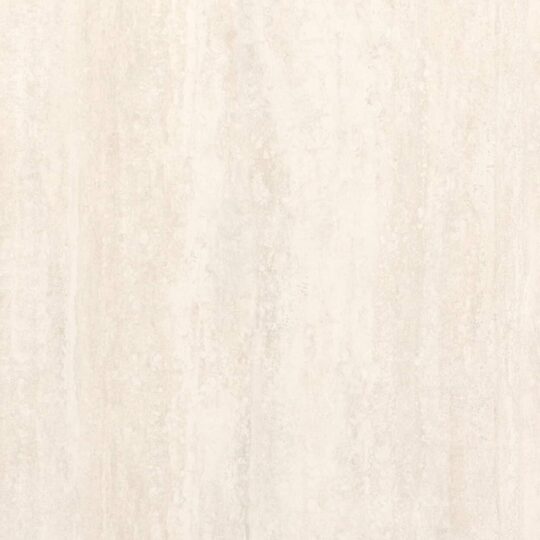 Cream porcelain tile sample showcasing travertine-inspired design for flooring and wall applications.