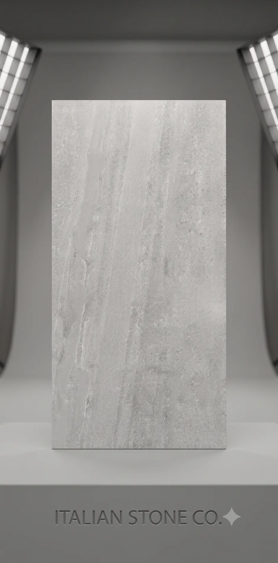 Grey stone look tile texture and pattern showcasing premium tile options.