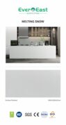 Modern kitchen featuring Sky Line Premium Zero-Silica Engineered Stone countertop and island.