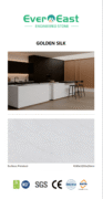 Modern kitchen featuring Tasmanian Rock engineered stone countertop and island with white veining.