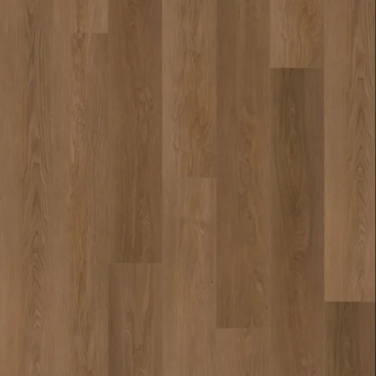 Cocoa Brown SPC Hybrid flooring planks with a timber aesthetic and micro bevel detail.