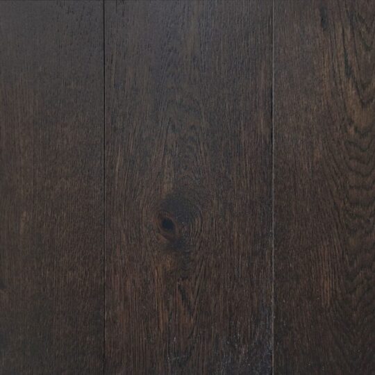 TIM TAM Premium Engineered European Oak flooring sample showcasing rich espresso tones