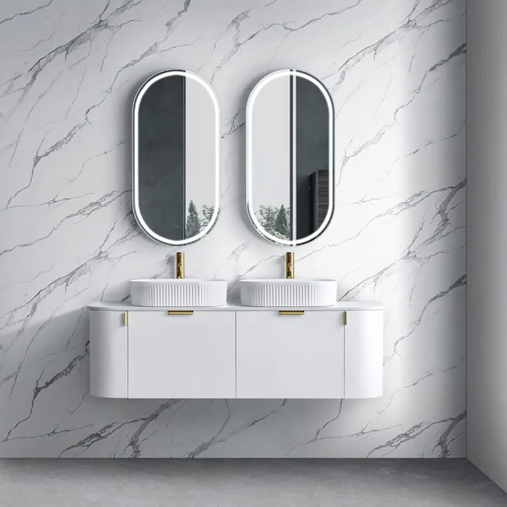Plateau Collection — Wall Hung Vanity with Flat Stone Top - Image 2