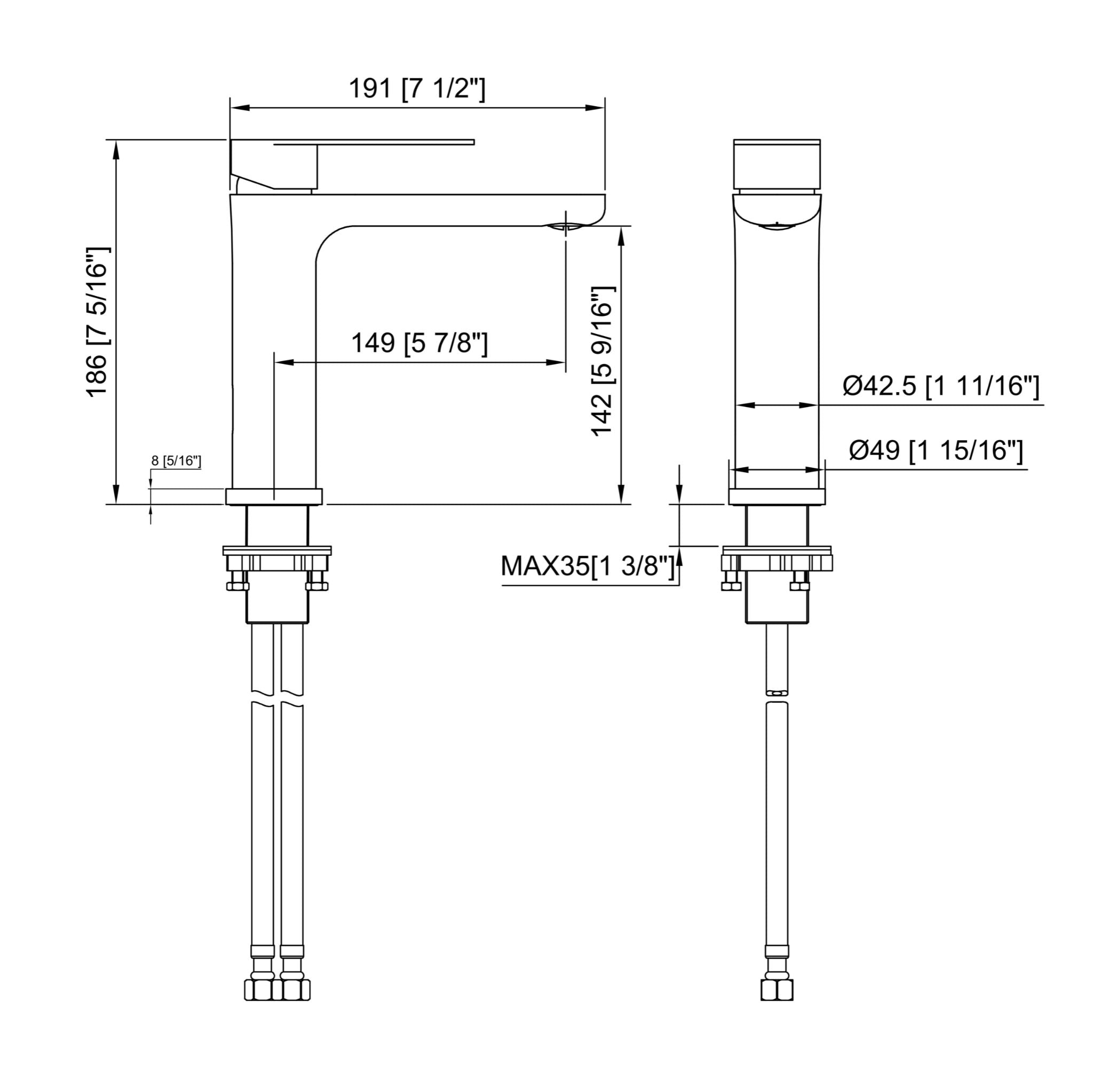 Luana Interiors - Deck Mount Basin Mixer in 3 Selectable Colors - Image 7