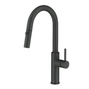 Luana Interiors - Kitchen Laundry Sink Mixer in Matte Black (Swivel & Pull Out)