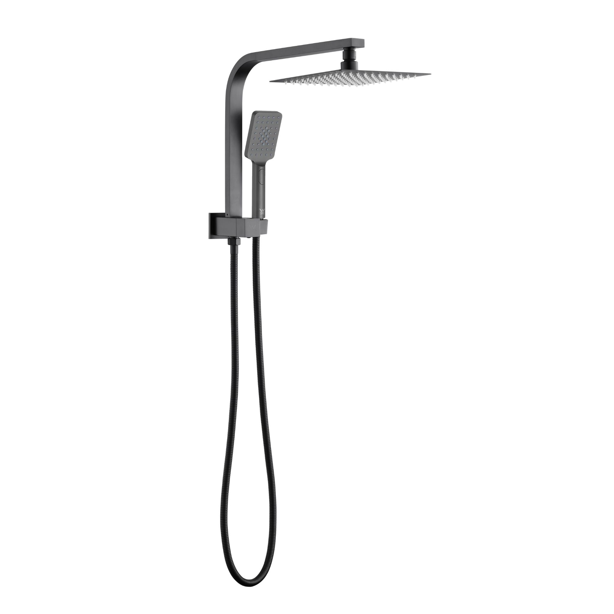 Luana Interiors - Square Multi Function Twin Half Rail Shower in 3 Selectable Colors (Top inlet) - Image 2