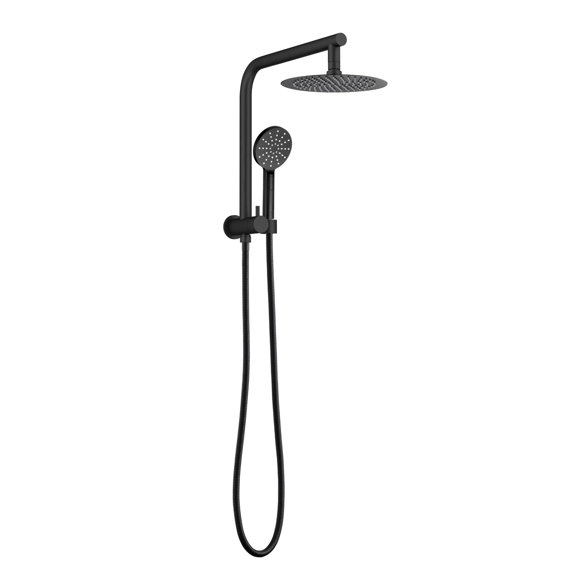 Luana Interiors - Round Multi Function Twin Half Rail Shower in 3 Selectable Colors (Top inlet) - Image 2
