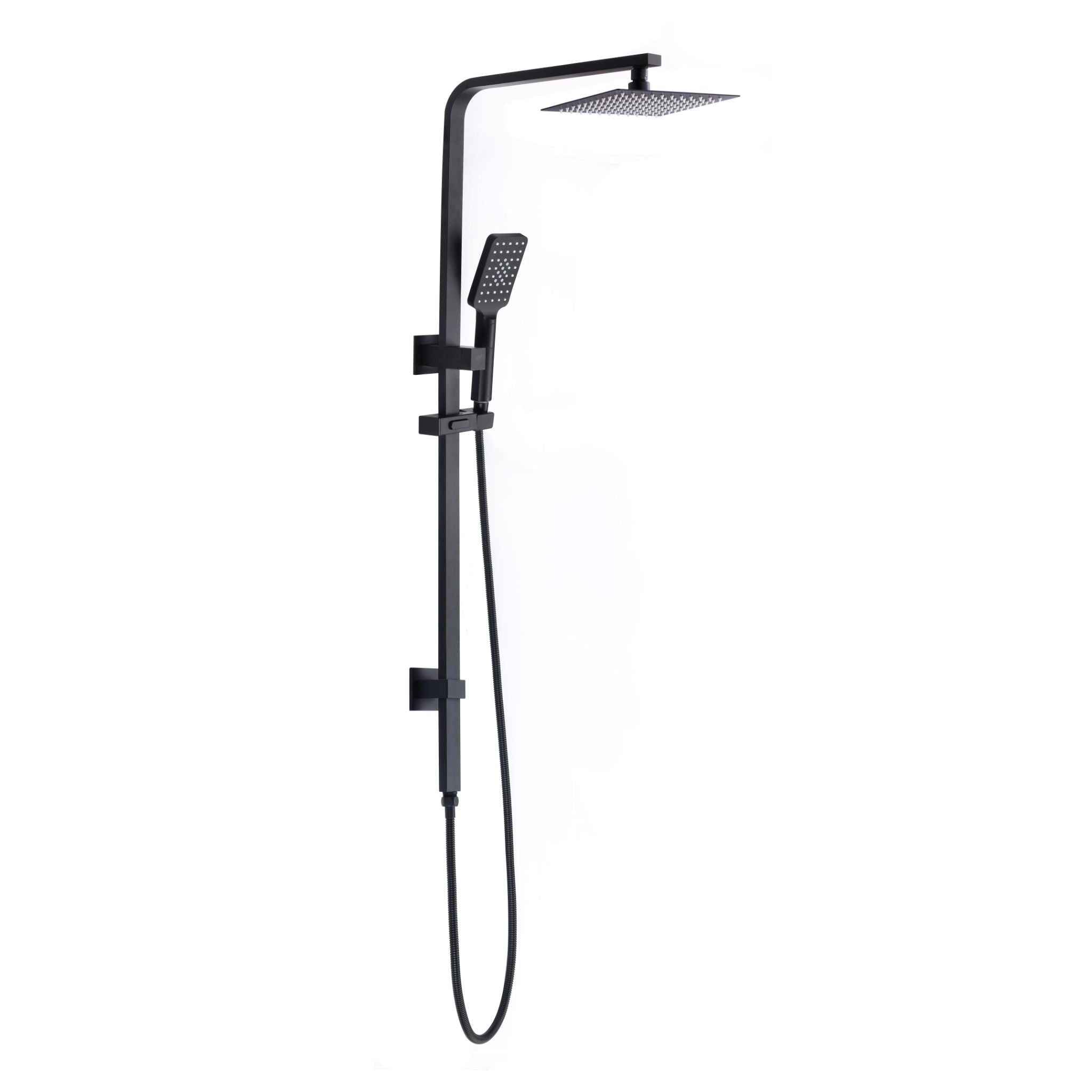 Luana Interiors - Square Multi Function Twin Rail Shower in 3 Selectable Colors (Top inlet) - Image 2