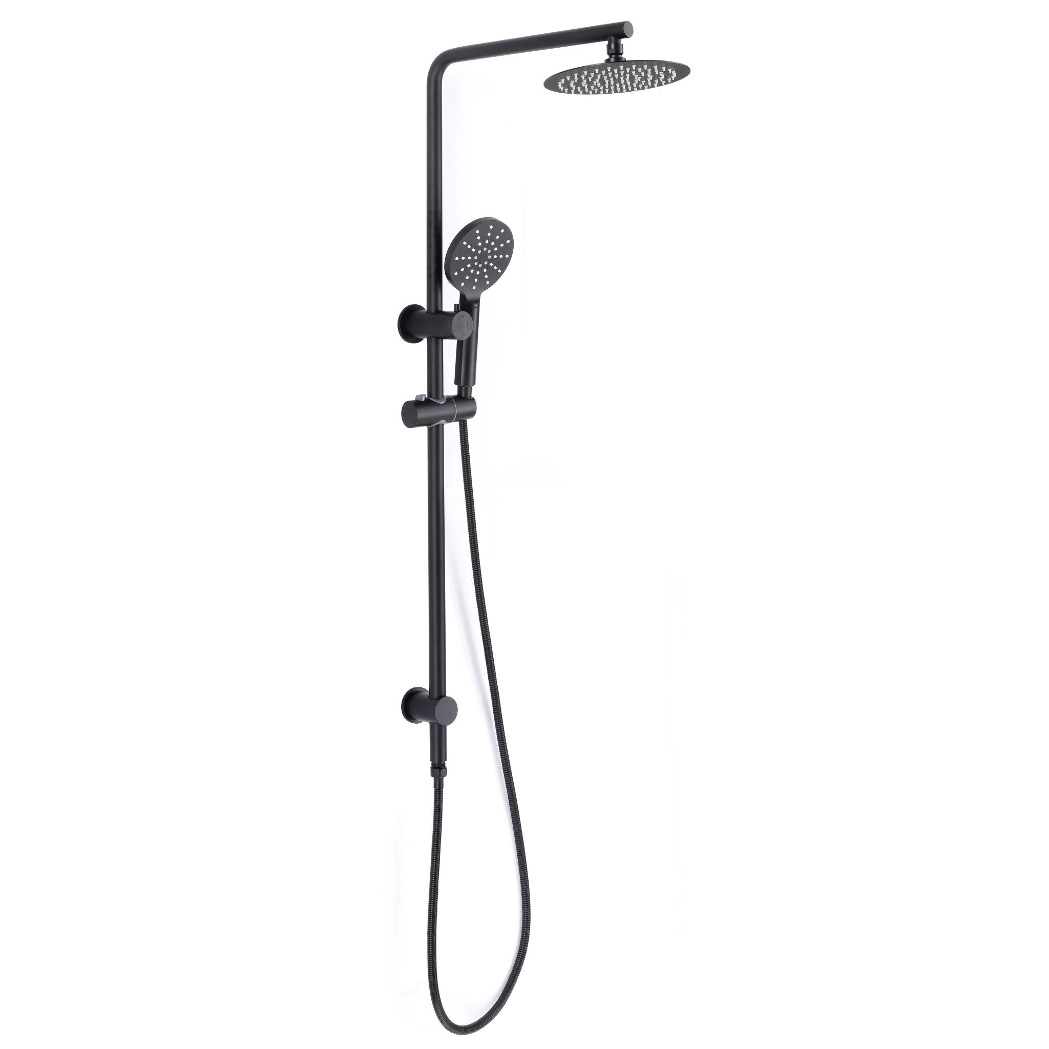 Luana Interiors - Round Multi Function Twin Rail Shower in 3 Selectable Colors (Top inlet) - Image 2