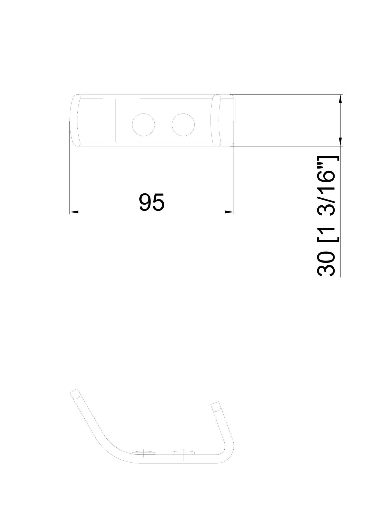 Minimalist bathroom accessory - Robe Hook/Toilet Paper holder/Towel Ring/Towel Rail - Image 7