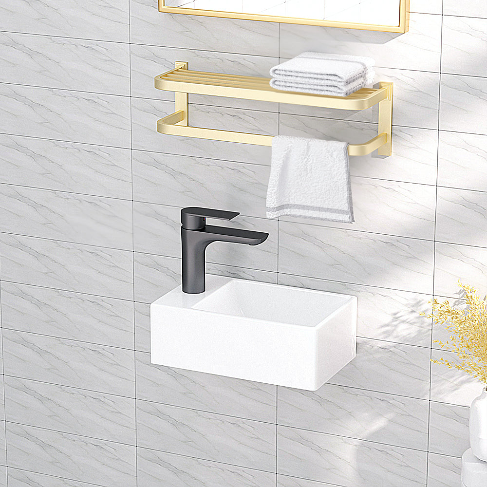 Luana Interiors - Wall Hung Basin One Tap Hole (295x185x95) - Image 3