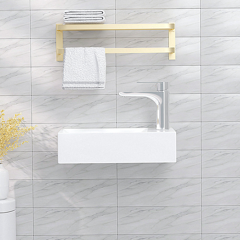 Luana Interiors - Wall Hung Basin One Tap Hole (380x220x100) - Image 5