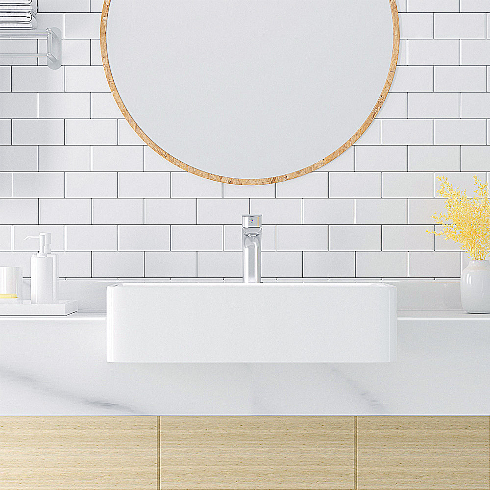 Luana Interiors - Semi Recessed Basin One Tap Hole with Over Flow (500x420x130) - Image 4