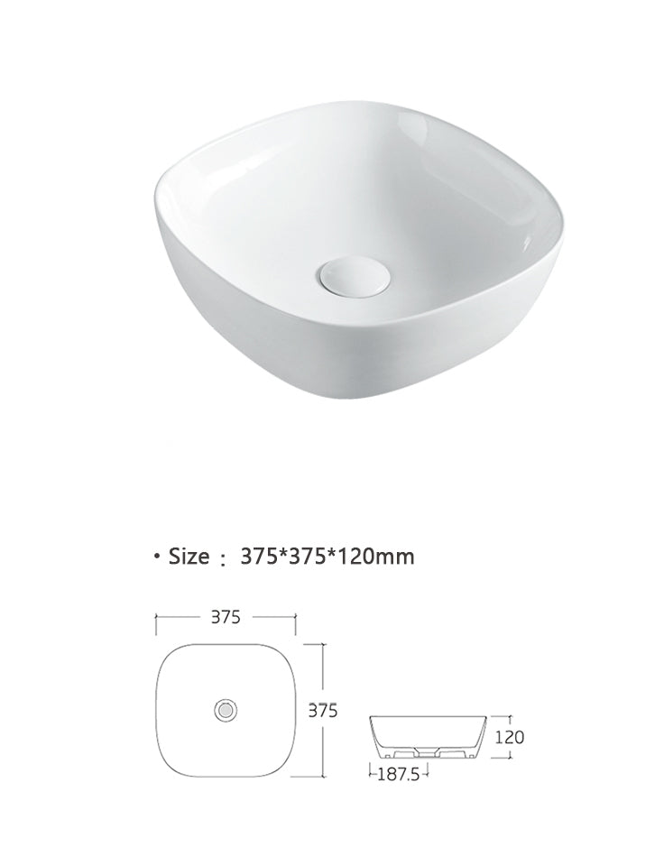 Counter Top Basin (375mm*375mm*120mm) - Image 5