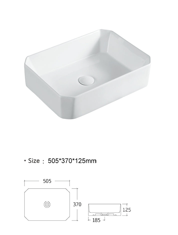 Luana Interiors - Counter Top Basin (505mm*370mm*125mm) - Image 5